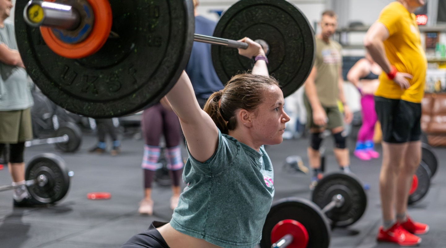 Inside CrossFit Bodmin gym during a training session